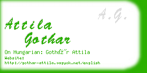 attila gothar business card